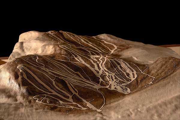 Dramatic lighting revealing topographic shadows